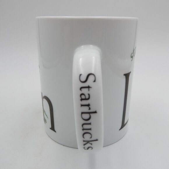 Starbucks Lebanon City Collector Series Coffee Mug Cup 2002 White & Green - Picture 5 of 12